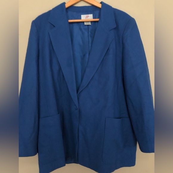 JP COLLECTION Vintage Wool Blazer Coat, Oversized - Picture 1 of 5